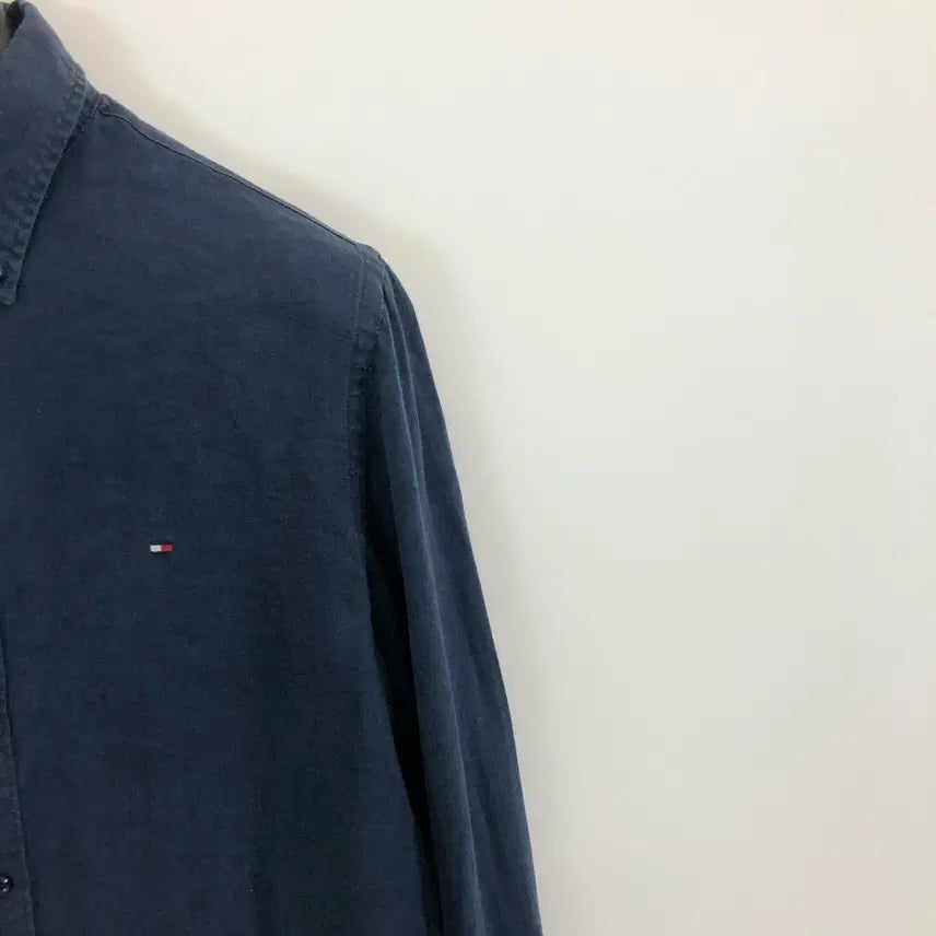 [BUNJANG] Tommy Hilfiger Premium Linen Shirt Navy M / 타미힐피거 프리미엄 린넨셔츠 M