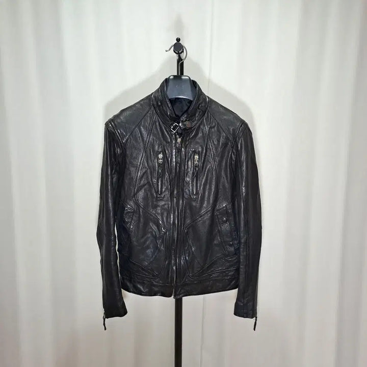 [BUNJANG] Italian Lambskin Single Jacket 95-100 / (택포) 이태리 램스킨 절개 싱글자켓 95-100 B844