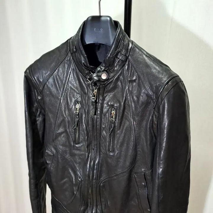 [BUNJANG] Italian Lambskin Single Jacket 95-100 / (택포) 이태리 램스킨 절개 싱글자켓 95-100 B844