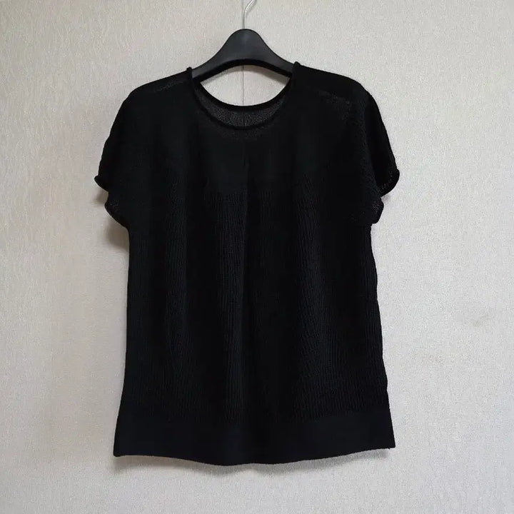 [BUNJANG] LBL Round Neck Knit Short Sleeve T-Shirt / LBL블랙