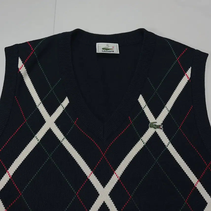 [BUNJANG] Lacoste Deep Navy Knit Vest (Size 95) / [정품] 라코스테 딥네이비 니트조끼 [ 95 ]