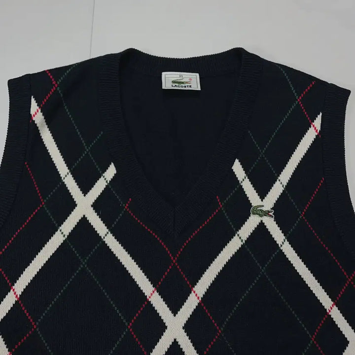 [BUNJANG] Lacoste Deep Navy Knit Vest (Size 95) / [정품] 라코스테 딥네이비 니트조끼 [ 95 ]
