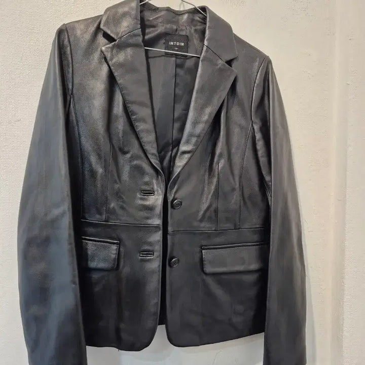 [BUNJANG] INTOIN Black Genuine Leather Jacket / INTOIN 인토인 블랙 양가죽 자켓