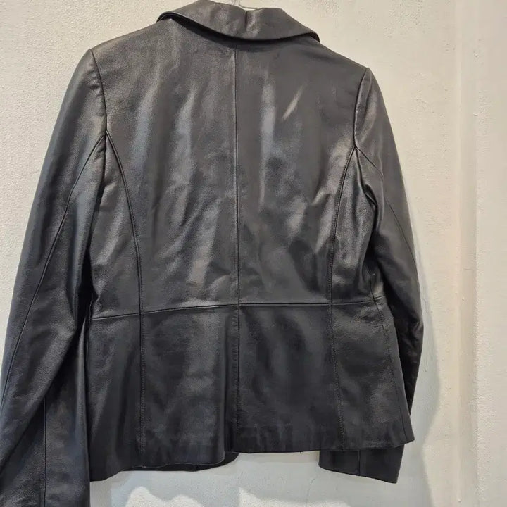 [BUNJANG] INTOIN Black Genuine Leather Jacket / INTOIN 인토인 블랙 양가죽 자켓