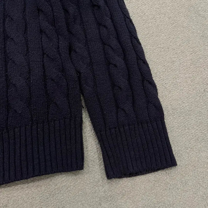 [BUNJANG] Polo Ralph Lauren Navy Cable Knit Sweater / M 폴로 랄프로렌 네이비 케이블 니트