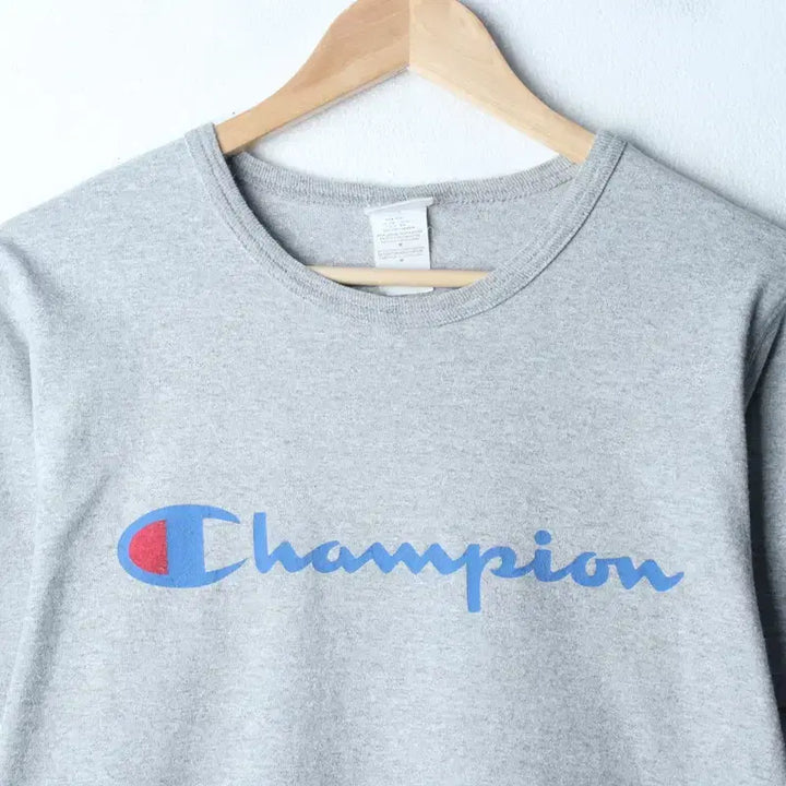 [BUNJANG] Champion Reverse Weave T-Shirt Grey Old School / (M-L) 챔피온 반팔 티셔츠 리버스위브 그레이 올드스쿨-18678