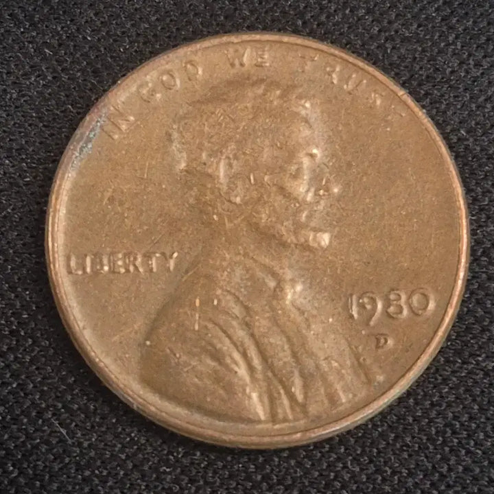 [BUNJANG] 1980 United States 1 Cent Coin / 1980년 미국 1센트 동전[EP. 2512]