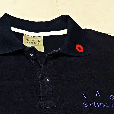 [BUNJANG] ieabstudio x Hyundai Mobis Navy Short-Sleeve Polo Shirt L / 아이앱스튜디오 네이비 반팔카라티 L 폴1328
