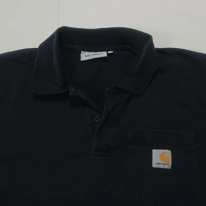 [BUNJANG] Carhartt Black Pocket Polo T-Shirt - Medium / [정품] 칼하트 블랙 포켓 카라 반팔티 [ M ]