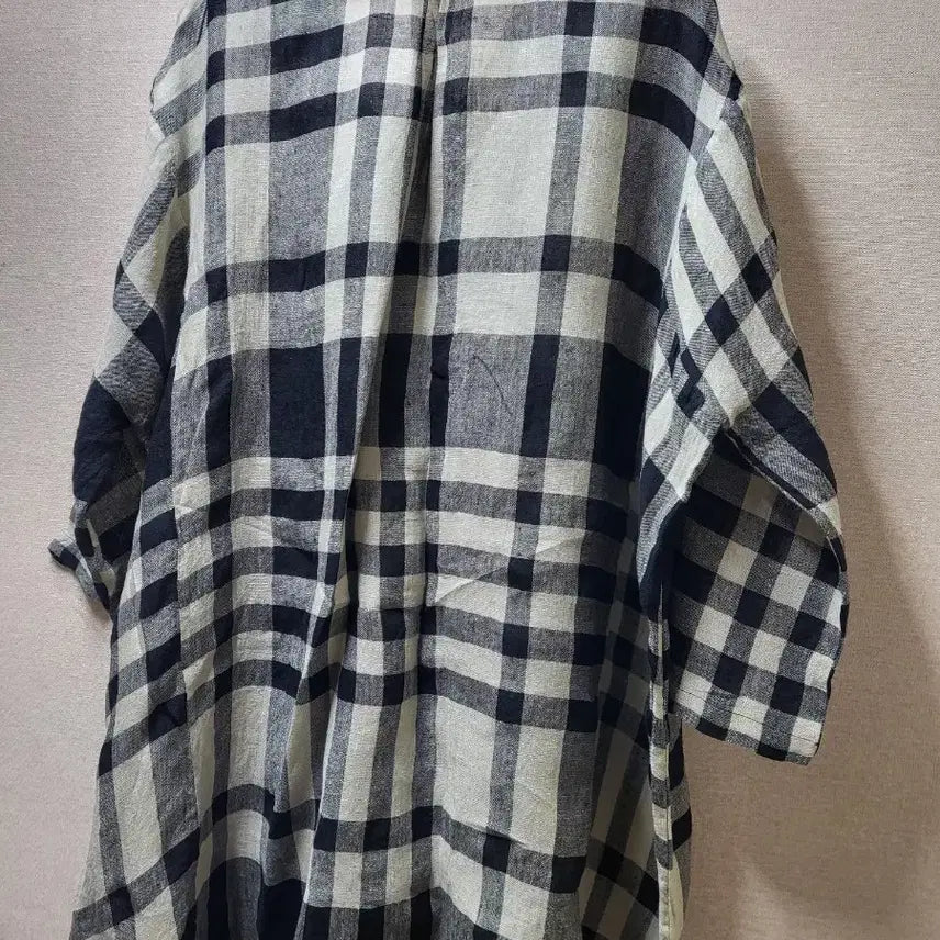[BUNJANG] Issey Miyake Plantation Linen 100% Check Dress / (새상품)일본 이세이미야케 플랜테이션 마 100% 원피스