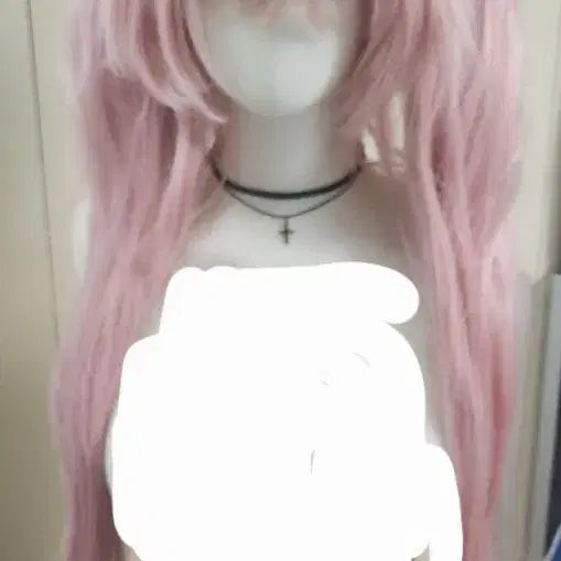 [BUNJANG] Pink Wig with Clip-in Extensions / 분홍색 핑크색 핑크 가발 달비 코스프레 헤어