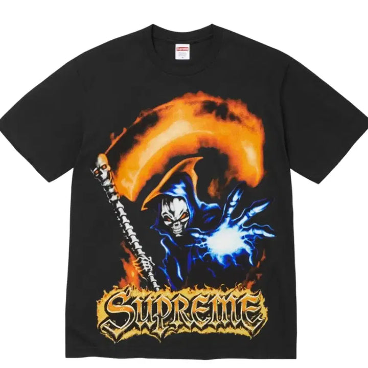 [BUNJANG] Supreme Grim Reaper T-Shirt Black / 슈프림 그림 리퍼 티셔츠 블랙
