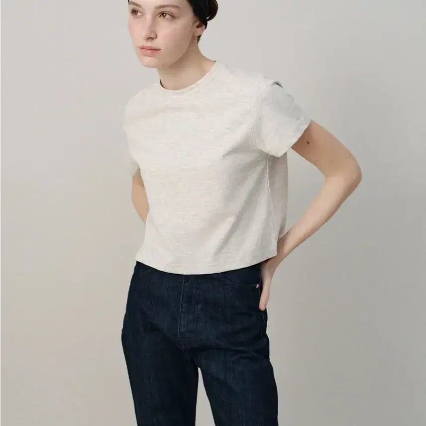 [BUNJANG] Nothing Written Bobba Cotton T-Shirt Oatmeal / 낫띵리튼 Bobba cotton t shirt