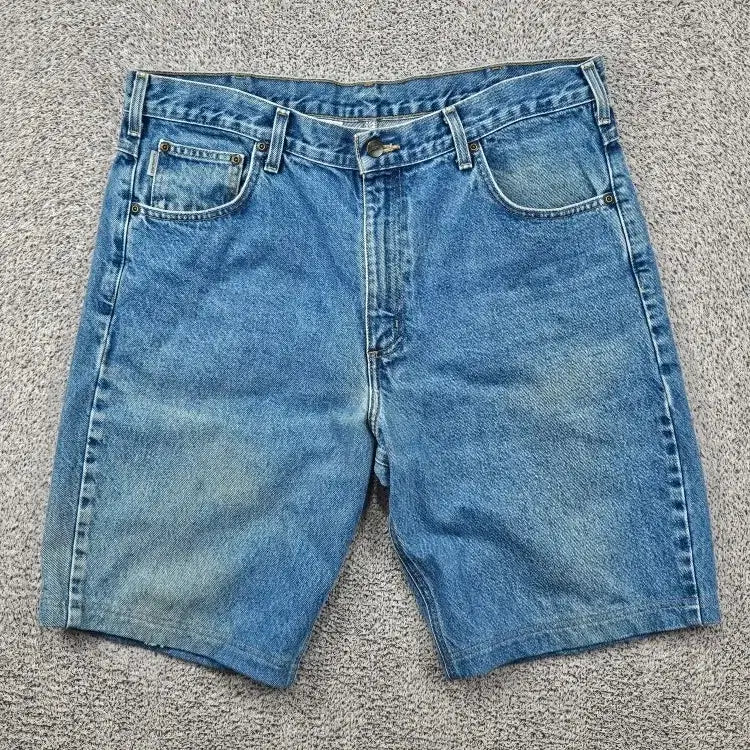 [BUNJANG] Carhartt Denim Shorts (Size 38") / 칼하트 데님 쇼츠 반바지 ( 38 " ) / 12051