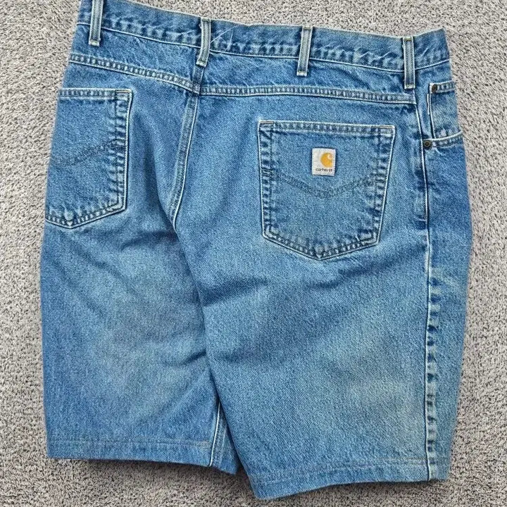 [BUNJANG] Carhartt Denim Shorts (Size 38") / 칼하트 데님 쇼츠 반바지 ( 38 " ) / 12051