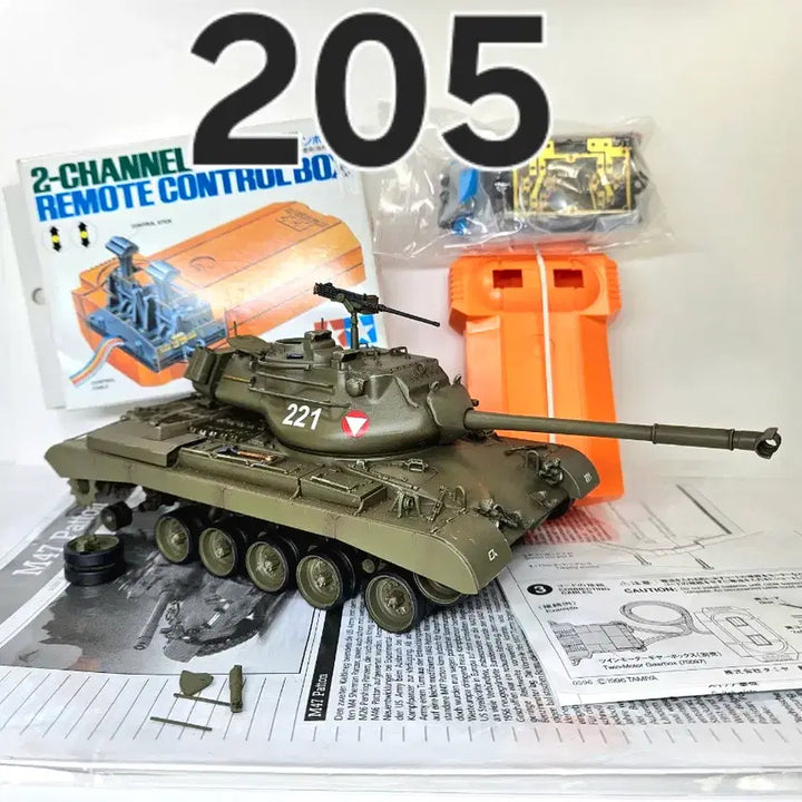 [BUNJANG] 1/35 Scale M-47 Patton Tank Assembly Model Kit (Junk) / 모터동력 정크 [레벨] 1/35 M-47 패튼 전차 조립 도색품