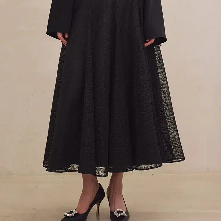 [BUNJANG] GRACE U Joanna Lace Long Skirt Black / GRACE U - Joanna Lace Skirt (Black)