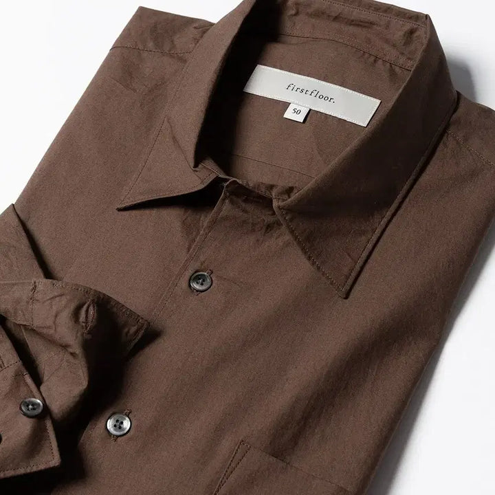 [BUNJANG] Firstfloor 60s Light Poplin Sakka Shirt / (새상품) 퍼스트플로어 새커 셔츠 / 60수 라이트 포플린 (44사이즈,