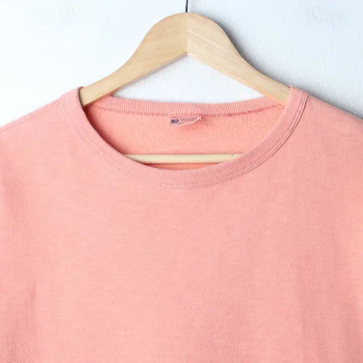 [BUNJANG] Champion 90s Pink Plain Sweatshirt T-Shirt / W(M-L) 챔피온 반팔 티셔츠 90년대 핑크 무지 스웻 기모-1867F