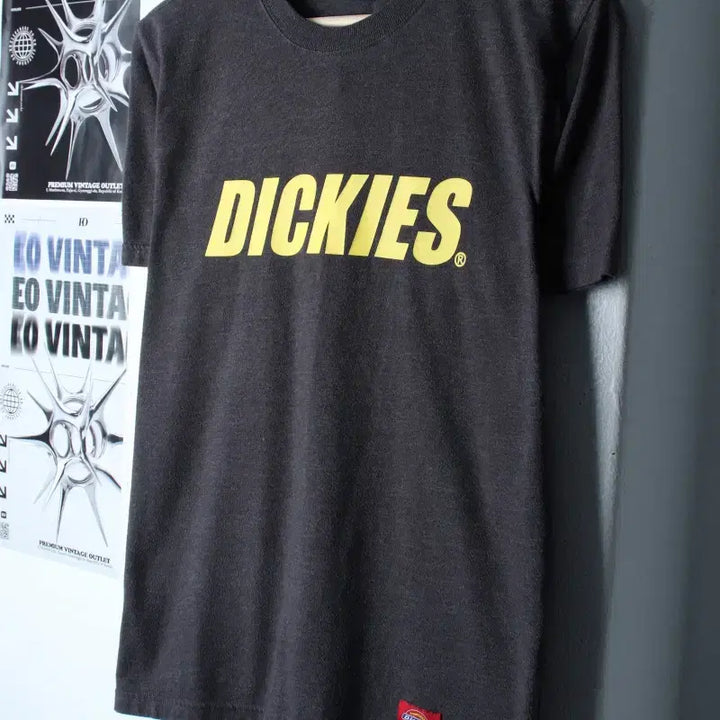 [BUNJANG] Dickies Big Logo Half-Sleeve T-Shirt (Grey, Old School) / (M-L) 디키즈 반팔 티셔츠 빅로고 그레이 올드스쿨-18681