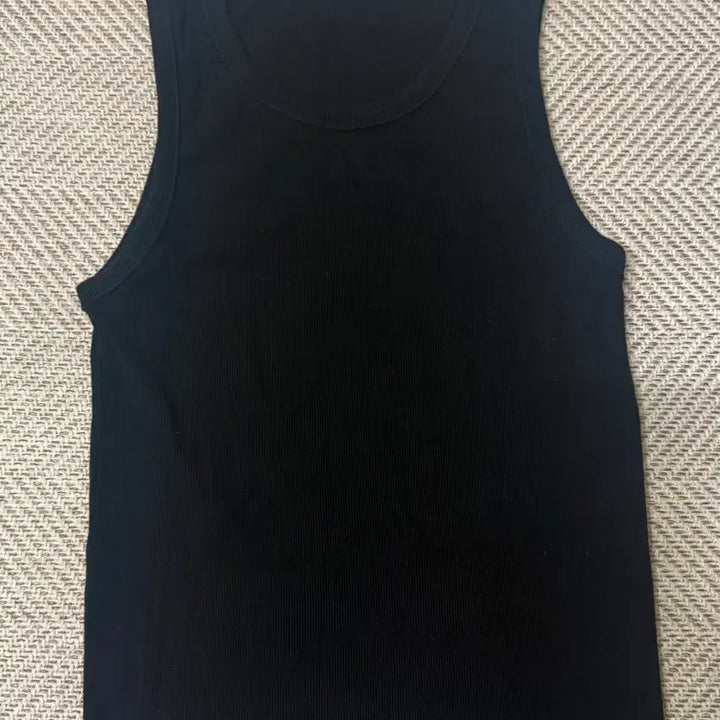 [BUNJANG] Muscle Fit Sleeveless Tank Top - Black, Size L / 머슬핏 나시 슬리브리스