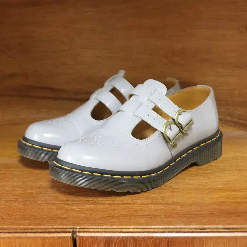 [BUNJANG] Dr. Martens 8065 Mary Jane Patent Leather Grey / 닥터마틴 8065 메리제인 에나멜 그레이