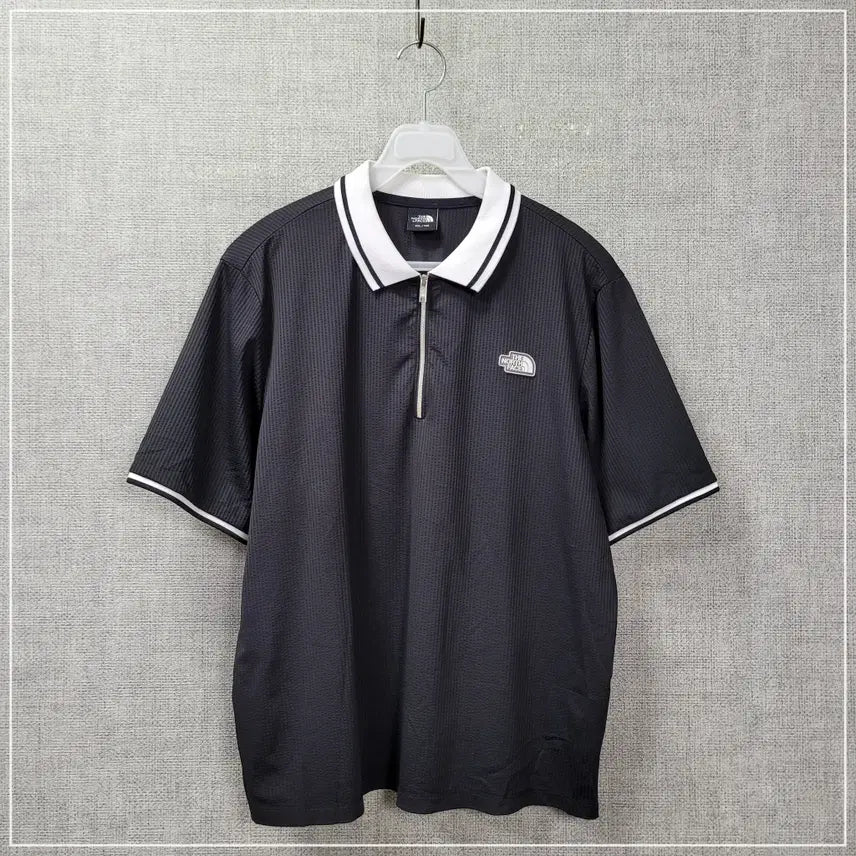 [BUNJANG] The North Face Black Half-Zip T-Shirt Men&