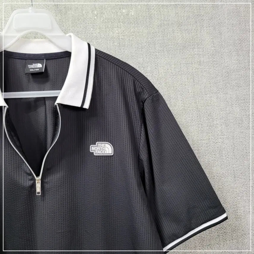 [BUNJANG] The North Face Black Half-Zip T-Shirt Men&