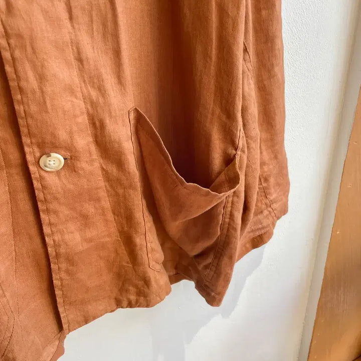 [BUNJANG] Monitaly Linen Jacket Brown / 모니탈리 린넨 자켓