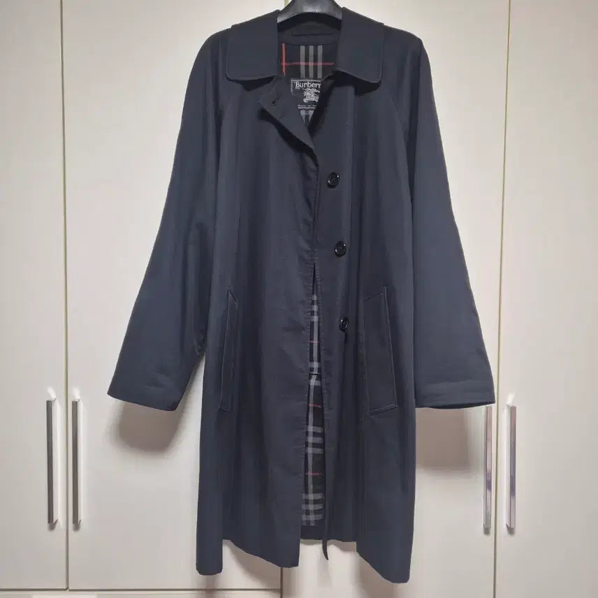 [BUNJANG] Burberry Half Trench Coat Navy / 버버리 트렌치 코트 하프 자켓 네이비