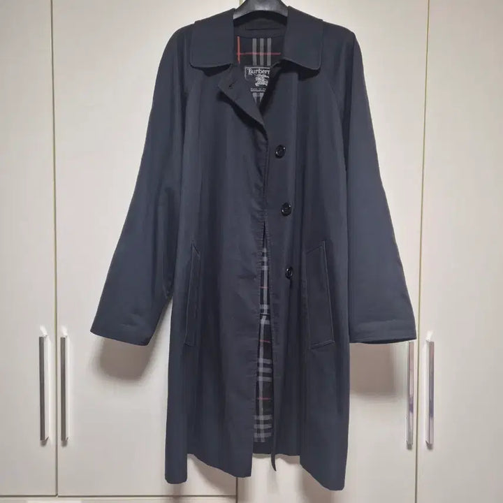 [BUNJANG] Burberry Half Trench Coat Navy / 버버리 트렌치 코트 하프 자켓 네이비