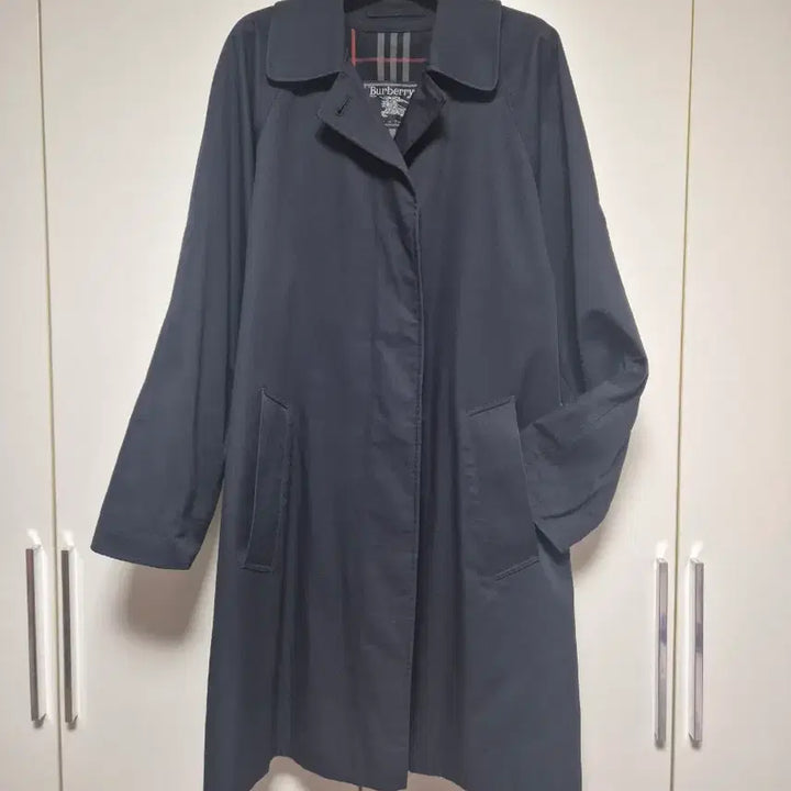 [BUNJANG] Burberry Half Trench Coat Navy / 버버리 트렌치 코트 하프 자켓 네이비