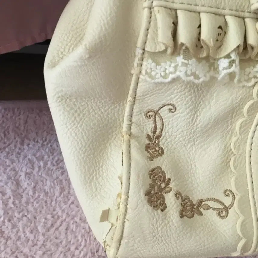 [BUNJANG] Liz Lisa Ivory Ribbon Bag / 리즈리사 대대장 아이보리 리본 백 히메갸루 히메카지