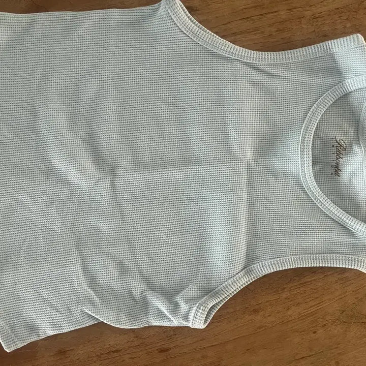 [BUNJANG] Ribbonbit Sleeveless Waffle T-Shirt Candy Color / Ribbonbit 슬리브리스