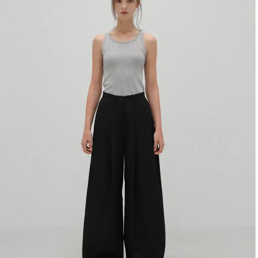 [BUNJANG] PREPFORD Foldaway Curved Trousers Black (Long Size 1) / 프렙포더 foldaway curved trousers 블랙 (롱 1사이즈