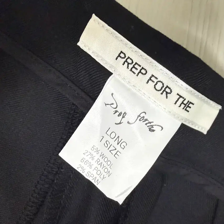 [BUNJANG] PREPFORD Foldaway Curved Trousers Black (Long Size 1) / 프렙포더 foldaway curved trousers 블랙 (롱 1사이즈