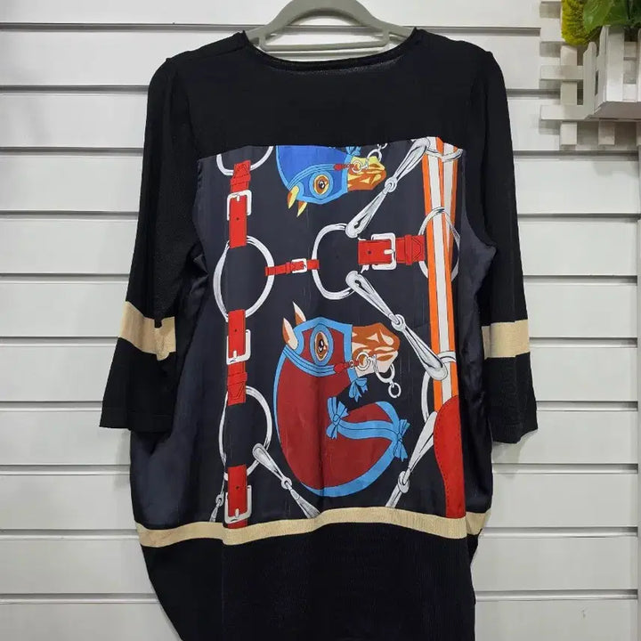 [BUNJANG] Unique Pattern Knit Blouse / 