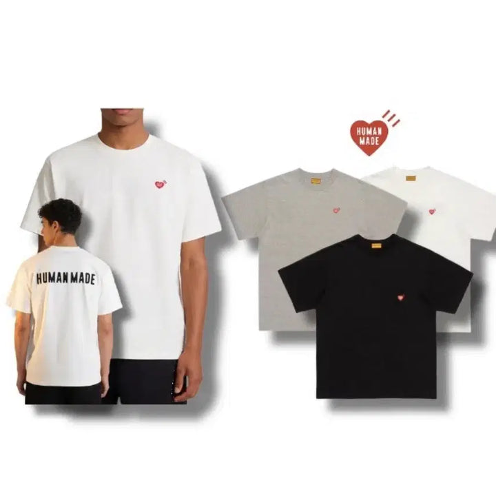 [BUNJANG] Human Made Heart Logo T-Shirt (Unisex) / [새상품/무배]휴먼메이드 하트로고 티셔츠 남녀공용