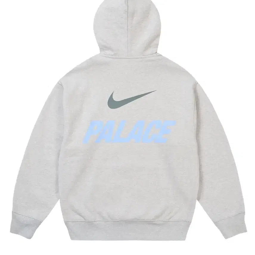 [BUNJANG] Palace x Nike Font Swoosh Hoodie Grey / 팔라스 x 나이키 폰트 스우시 후드 그레이