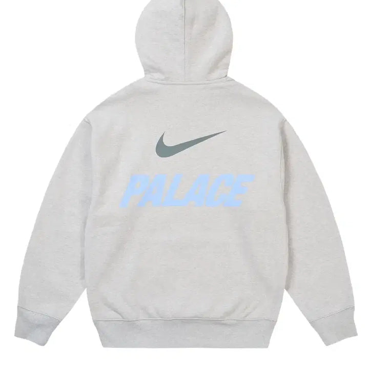 [BUNJANG] Palace x Nike Font Swoosh Hoodie Grey / 팔라스 x 나이키 폰트 스우시 후드 그레이