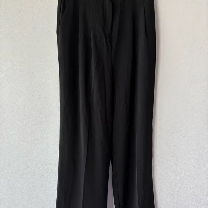 [BUNJANG] Black Wide Slacks / 블랙 와이드 슬랙스