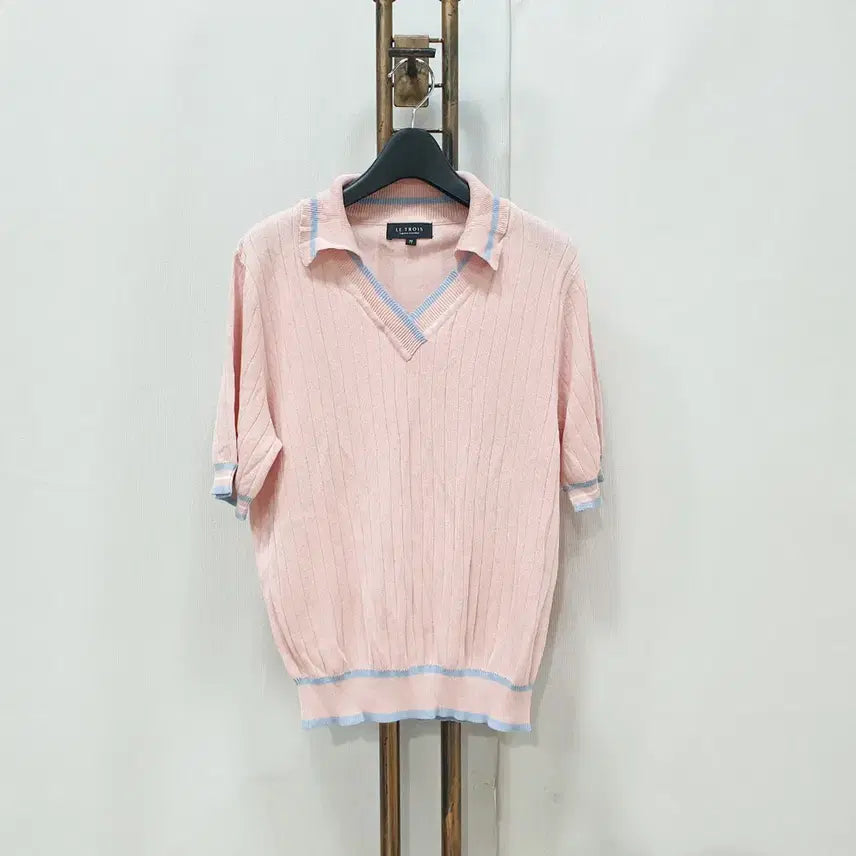 [BUNJANG] LE TROIS Summer Short-Sleeve Knit Top (Size 77) / (JJ30055)르투아 썸머 반팔 니트 77