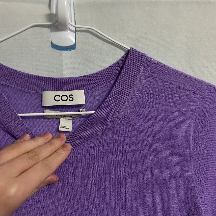 [BUNJANG] COS 100% Cashmere Short Sleeve Knit XS / COS 코스 캐시미어 100 반팔 니트 XS