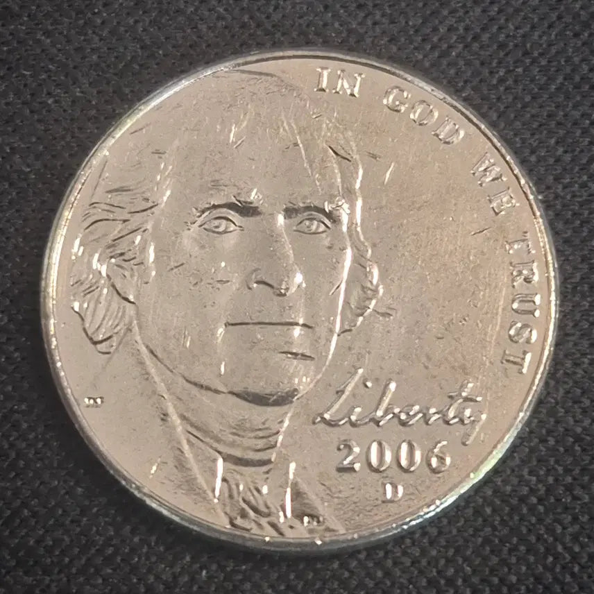 [BUNJANG] 2006 United States 5 Cents Coin / 2006년 미국 5센트 동전 [EP. 2519]