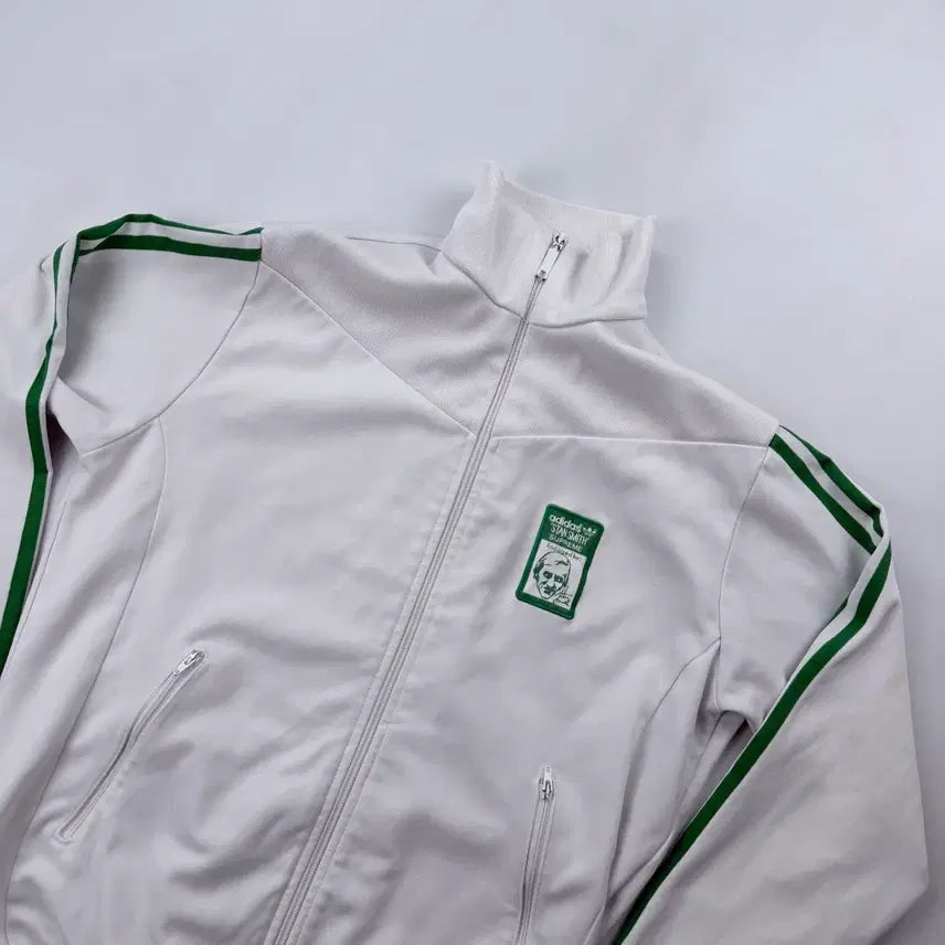 [BUNJANG] Adidas Stan Smith Supreme Track Top Jersey White Green / 아디다스 스탠스미스 슈프림 화이트 그린 트랙탑져지