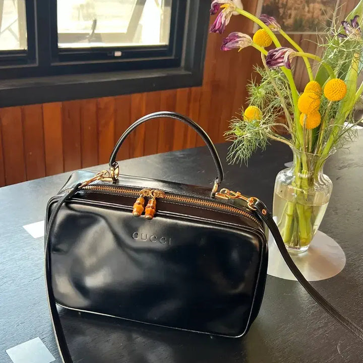[BUNJANG] Gucci Bamboo Top Handle Crossbody Bag / 구찌 뱀부 토트 크로스백
