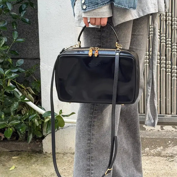 [BUNJANG] Gucci Bamboo Top Handle Crossbody Bag / 구찌 뱀부 토트 크로스백