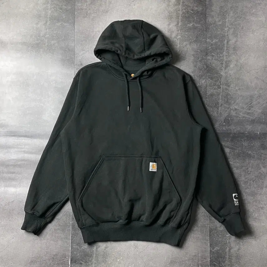 [BUNJANG] Carhartt Vintage Black Fleece Hoodie / CARHARTT 칼하트 빈티지 블랙 기모 후드티 A00911
