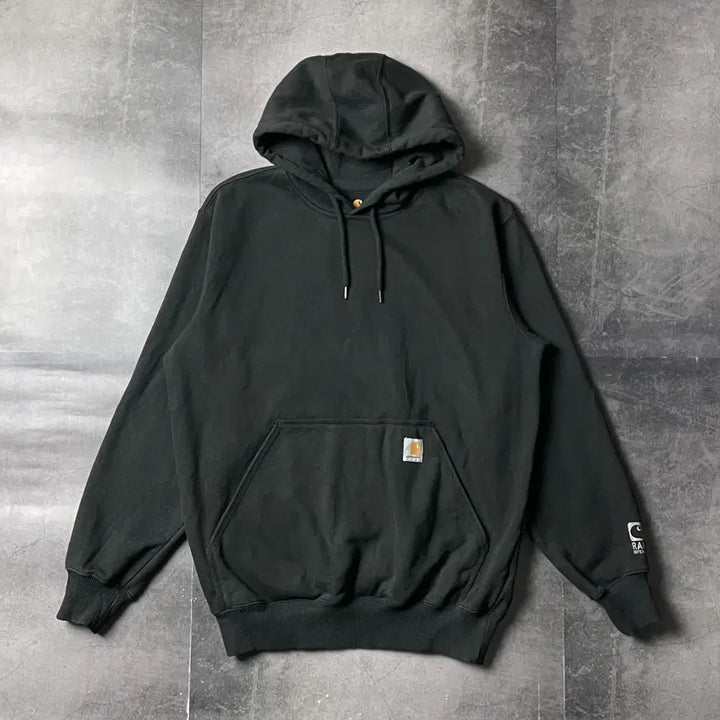 [BUNJANG] Carhartt Vintage Black Fleece Hoodie / CARHARTT 칼하트 빈티지 블랙 기모 후드티 A00911