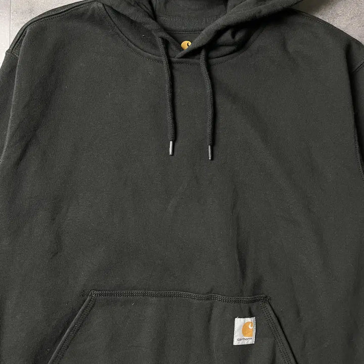 [BUNJANG] Carhartt Vintage Black Fleece Hoodie / CARHARTT 칼하트 빈티지 블랙 기모 후드티 A00911